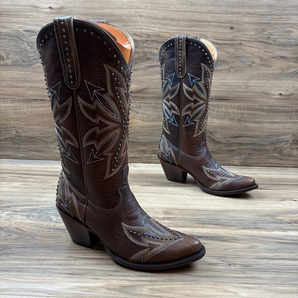 Old Gringo Merida Brass Womens 7.5 B Yippee Ki Yay 12" Western Boots YL575-1